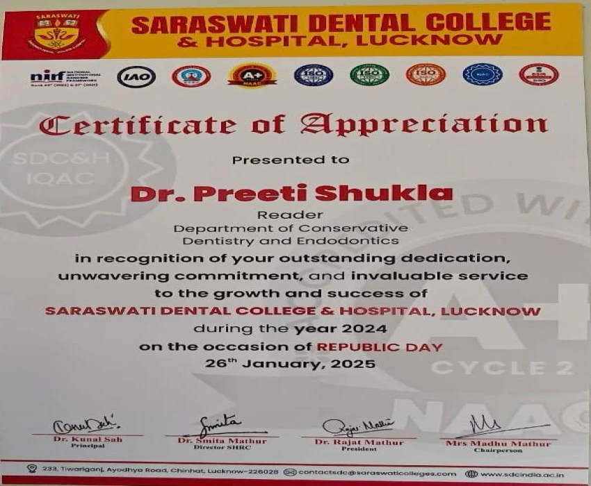 saraswati dental college